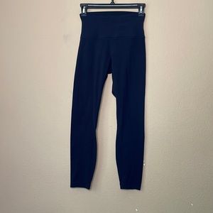 Used Black Lululemon Athletics Cropped Leggings Size 4